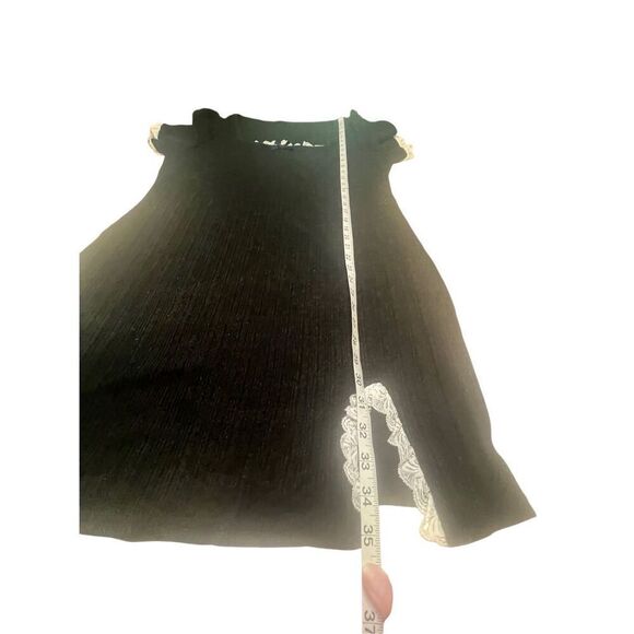 Romwe Black/White Lace Sweater Knit Dress Sz XL NWT - Picture 7 of 7